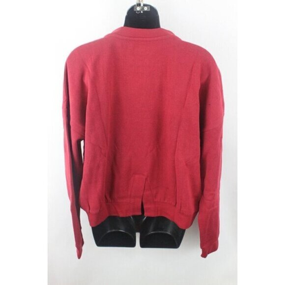 Kappa Womens Sweater Cassis Authentic Sweatshirt Omini Logo Red Size L - Picture 9 of 14